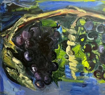 Burgunder, 2003, Öl / Leinwand, 130 x 240 cm (Ausschnitt)