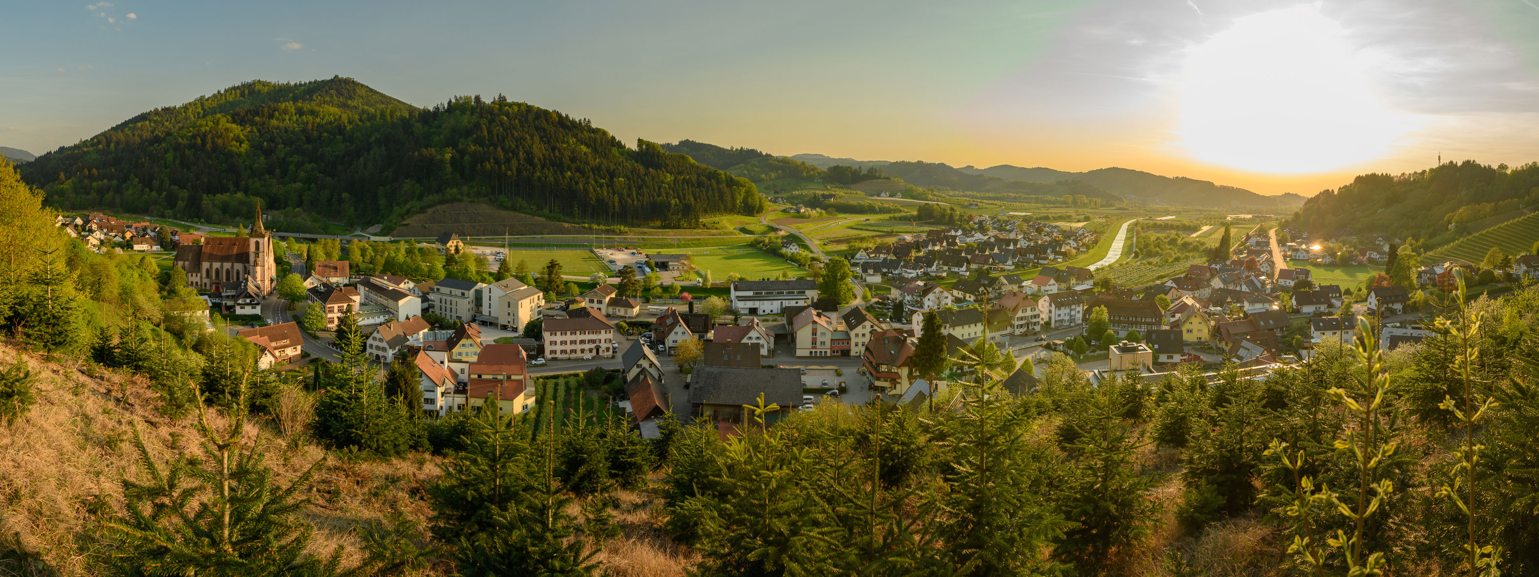 Panoramaaufnahme über Lautenbach